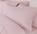 CASTLE HILL 510 Thread Count 100% Egyptian Cotton Solid Sateen Single Ply Yarn Bed Sheet Set Blush Queen.