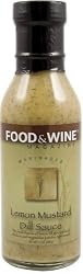 Food & Wine Magazine Lemon Dill Mustard Sauce Marinade, 12-Ounce Bottles (Pack of 6)