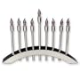 Brushed Stainless Steel Electric Menorah