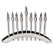 Brushed Stainless Steel Electric Menorah