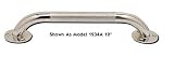 ` Grab Bar- Knurled Chrome 32in Durable knurled-finish chrome-plated steel is attractive and easy-