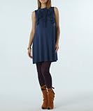 Women's Lauren Kiyomi Sleeveless Front Ruffle Mini Dress/Tunic (Maternity)