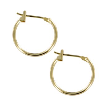 100 Earring Ball With Hoop Gold Plated Ear Part