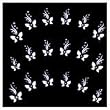 Joby Jewels on White Design Nail Sticker- JB-05