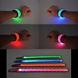 LED Light Up Snap Bracelet-Blue