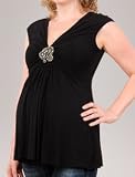 A Pea in the Pod Collection: Bailey 44 Sleeveless V-neck Beaded Detail Maternity T Shirt