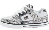  : DC Men's Pure SE Sneaker,White/Zebra,9 M