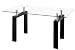 Arcos Dining Table - Black (Black) (25.5H x 59L x 36W)