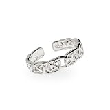 Eve's Addiction Narrow Sterling Silver Celtic Knot Toe Ring