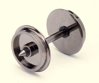 HORNBYR8096 10 Set Disc Wheels/Axles 00 Gauge Wheels & Couplings Accessory