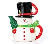 Adorable Snowman Duo Teapot And Teacup For One Wonderful Holiday Gift Item