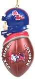 Mississippi Rebels - Ole Miss White Player Christmas Tree Ornament - NCAA College Athletics