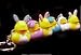 One Dozen (12) Easter Rubber Ducky Keychain Party Favors