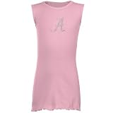 NCAA Alabama Crimson Tide Infant Girls Light Pink Rhinestone Tank Dress (6 Months)