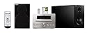 Yamaha MCR 230 Kompaktanlage (CD/MP3/WMA-Player, FM-Tuner, 40 Watt, Apple iPod-Dock, USB 2.0) silber