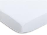 Julius Zöllner 8350013100 - Spannbetttuch Jersey für Stillbett, Größe: 50 x 100 cm, Farbe: weiß