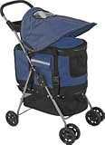 3-in-1 Blue Pet Stroller - Carrier & Car Seat