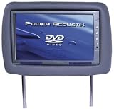 Power Acoustik HD-95GRDK Dual 9.5-Inch Pre-Installed Universal Headrests (Dark Gray)