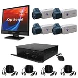 CCTV Security System with 4 Professional Color Cameras