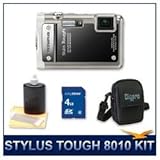 Olympus Stylus Tough-8010 Digital Camera (Black), 14 Megapixel, 28mm 5X Opt ....