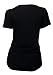 eVogues Women's Lace Up Short Sleeve Top