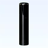 ご印鑑 銀行印 本黒水牛・染無(高級芯持) 13.5mm エリートシャルダンケース付 上彫職人彫り