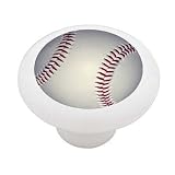 Baseball Decorative High Gloss Ceramic Drawer Knob