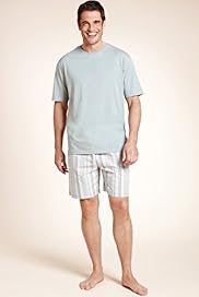 Pure Cotton Striped Woven Pyjama Shorts