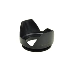 High Impact DC-SN 62 Improved Screw Mount 62mm Flower Lens Hood Black