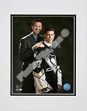 Sidney Crosby and Mario Lemieux "2005 Draft Day" Double Matted 8" X 10" Photograph (Unframed)