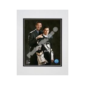  Sidney Crosby and Mario Lemieux 2005 Draft Day inch Double Matted 8 inch X 10 inch Photograph (Unframed)