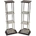 Atlantic Gallery Noir Wood/Glass Speaker Stand