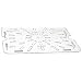 Carlisle 1023507 Clear 10-Inch Topnotch Drain Shelf (Case of 6)