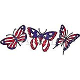 American Flag Butterflies Adult T-Shirt