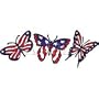 American Flag Butterflies Womens T-Shirt Dress