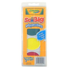 Binney & Smith Crayola(R) So Big(TM) Washable Watercolor Set, Set Of 4 Colors