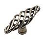 Large Oblong Metal Swirl Drawer Knobs - Set of 8