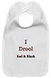 I Drool for Red & Black - Baby Bib