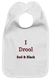 I Drool for Red & Black - Baby Bib