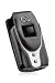 Naz (Black White) Motorola V3 Razr With Swivel Belt Clip - Matching Keyring / Moneyclip - Boa Series + 12V Car Charger - By PCMicroStore Image