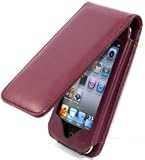 AIO PURPLE FLIP LEATHER CASE POUCH FOR IPOD TOUCH 4 4G