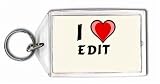 I Love Edit Keychain