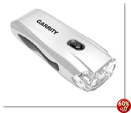 Garrity Power Lite 3 LED Crank Light (Titanium Silver/Black)