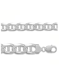 13.5mm Sterling Silver Mariner Link Chain