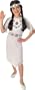 White Velvet Indian Girl Kids Costume