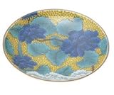 【九谷焼 和皿・洋皿】 青郊窯 豆皿 古九谷青手土坡に牡丹図