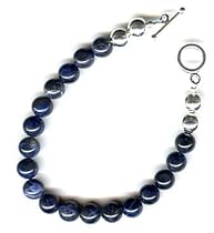 Sterling Silver & Sodalite (Blue) Bracelet by SilverChicks