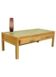 ASPEN FROST - Solid Wood & Glass Storage Coffee Table