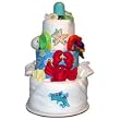Baby Shower Cakes Three Tier Under the Sea Diaper Cake