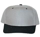 3136R61AW7L. SL160  Grey w/ Black Bill Adjustable Blank Cap, from Foremost
